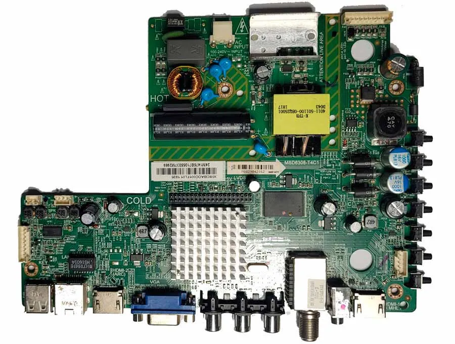 Placa principal televisor aoc modelo le24m1475 Placa principal