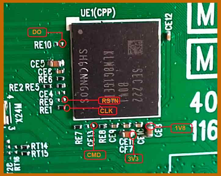 pinagens ligações dos fios placa principal 40s615